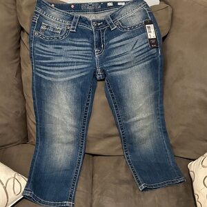 Miss Me Capri Blue Jeans